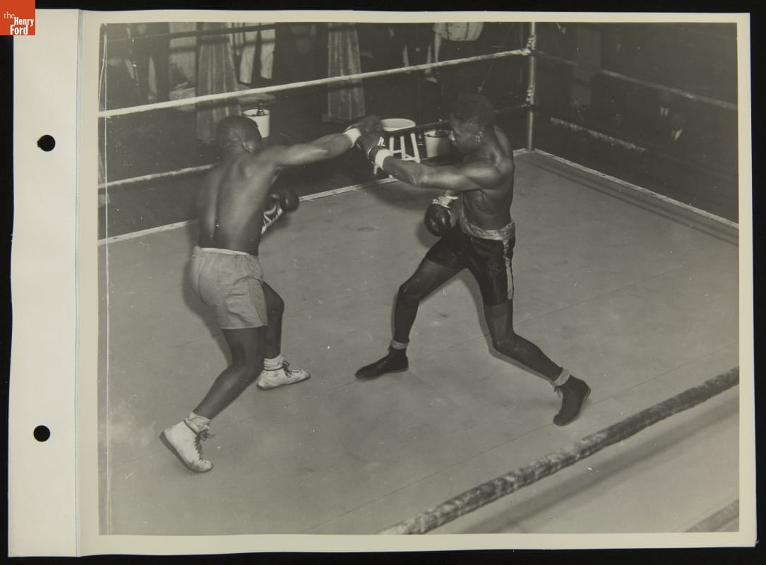 Boxing Match at Ford Rotunda, April 1943