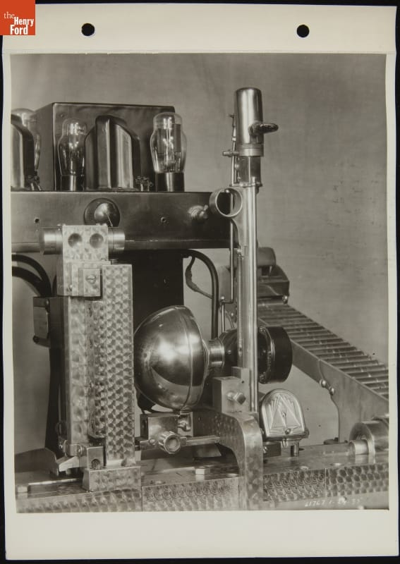 Close-up of Piston Pin Inspection Machine Parts, January 1935