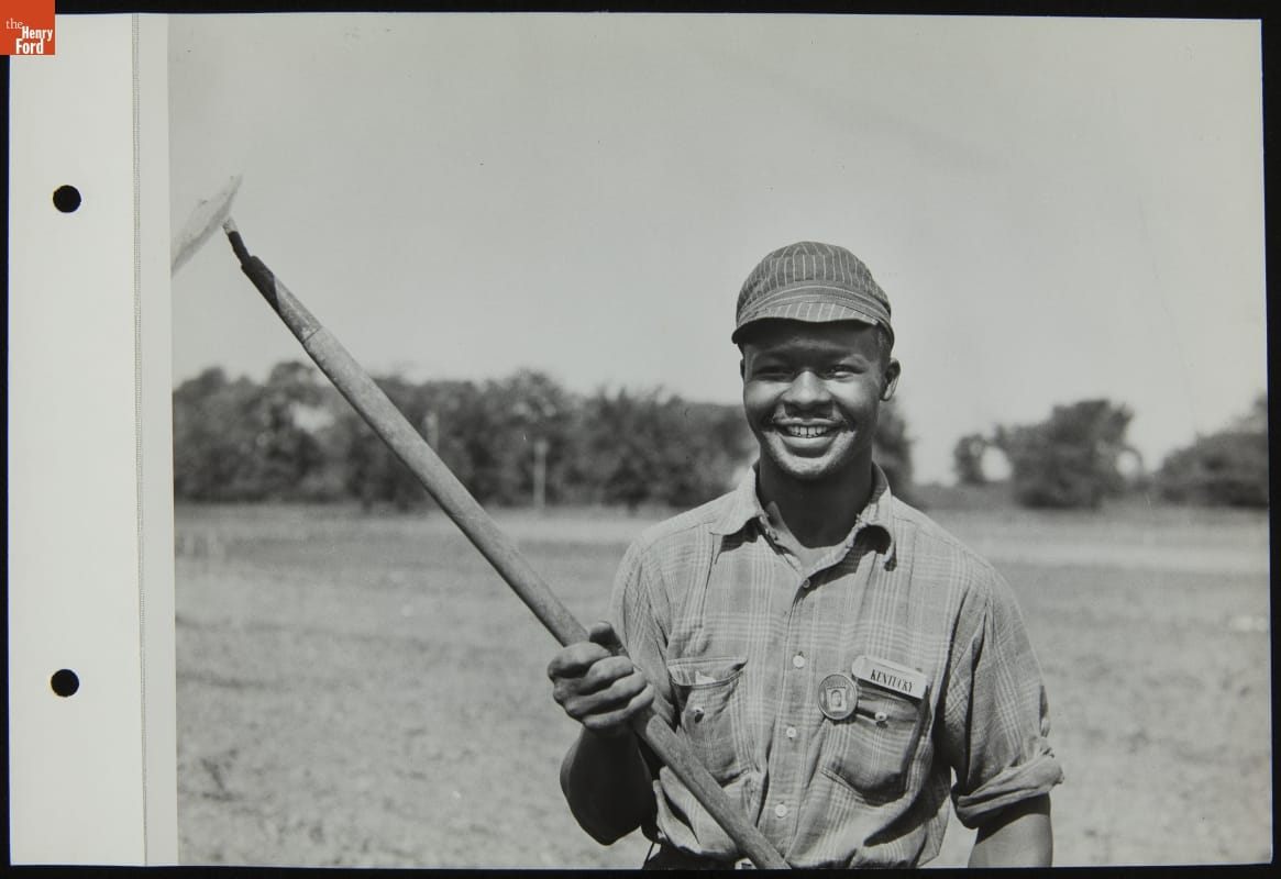 Ford Employee Working in a Victory Garden, June 1944
