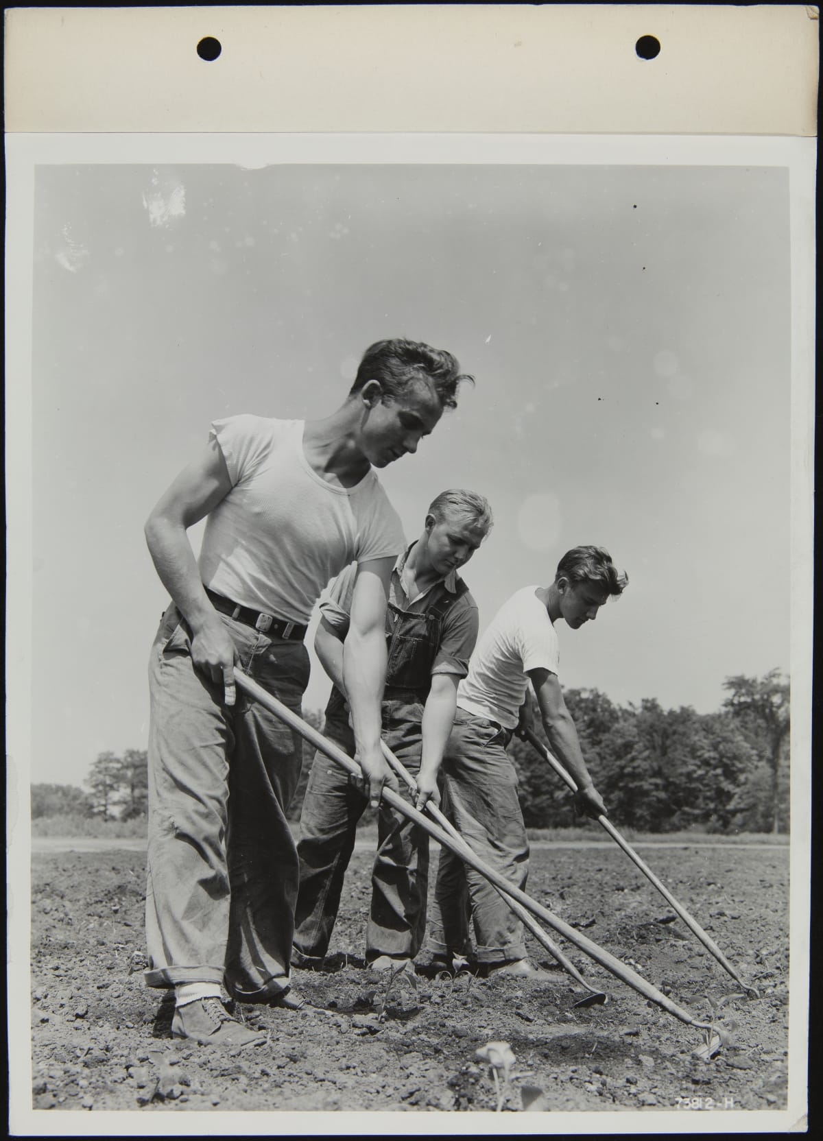 Young Men Working at Camp Willow Run, June 1940