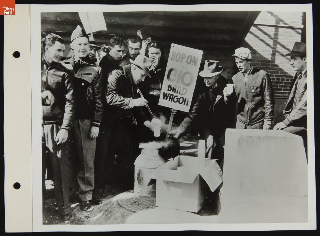 Lunches Being Served to Union Strikers, April 1941
