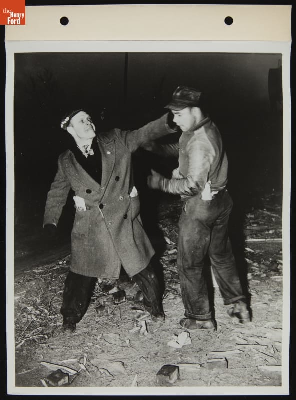 Fight Between Striker and Worker, April 1941