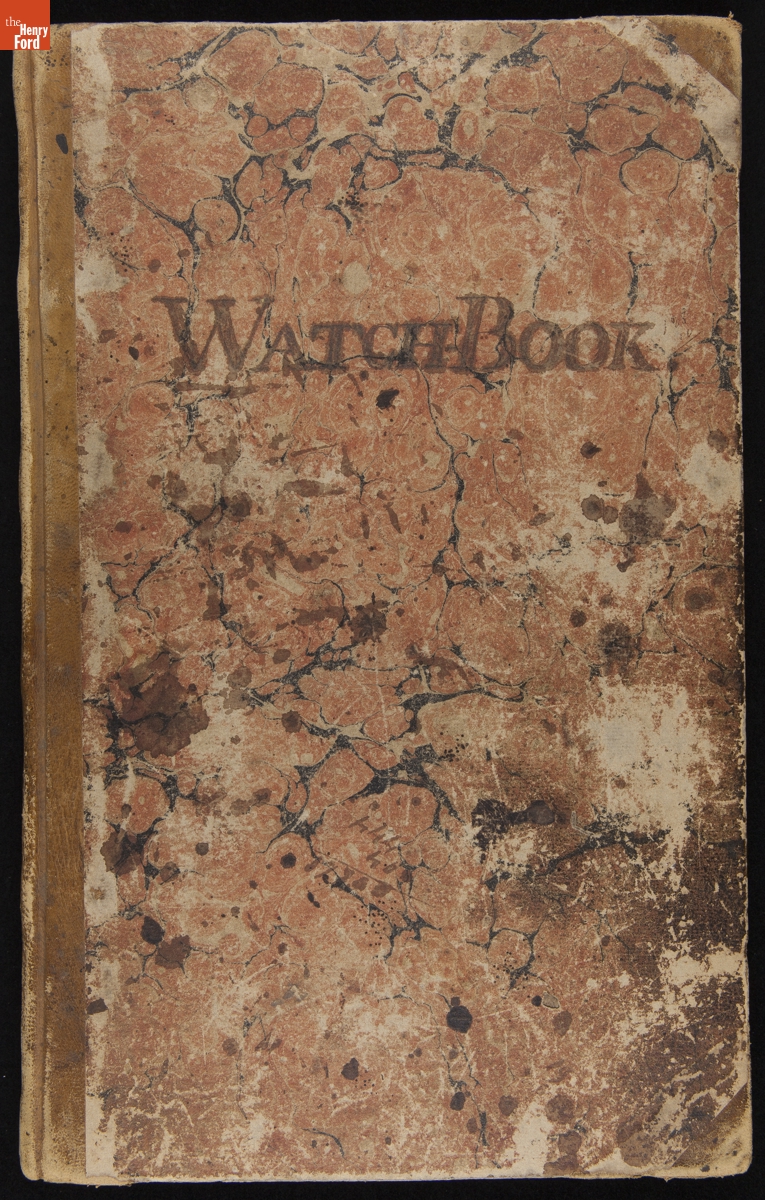 Samuel A. Bemis Watch Book, 1815-1817