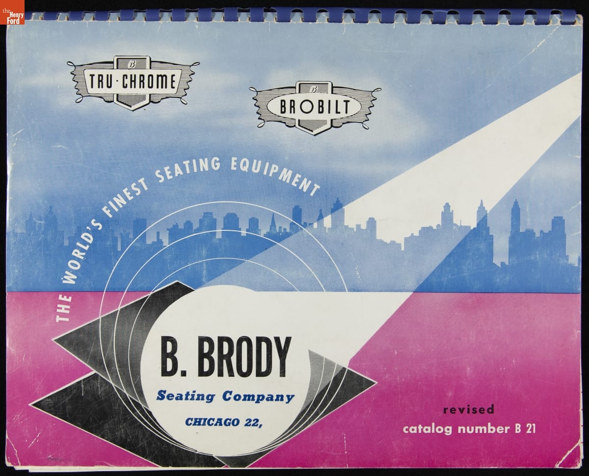 B. Brody Seating Company Catalog Number B 21, 1952-1953