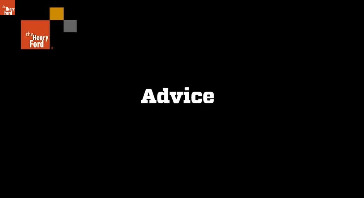 "Advice," Clip from Interview with A.J. Foyt, August 18, 2008