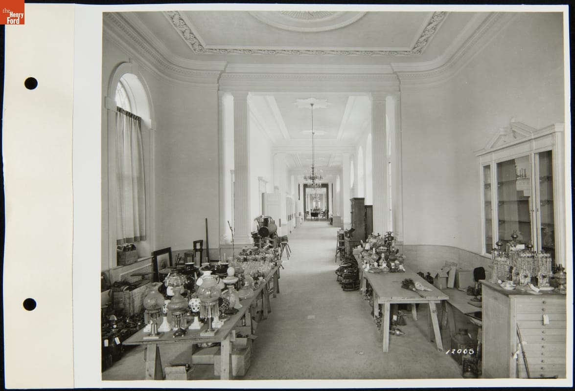 Glassware Being Prepared for Display in the Henry Ford Museum Promenade, 1935