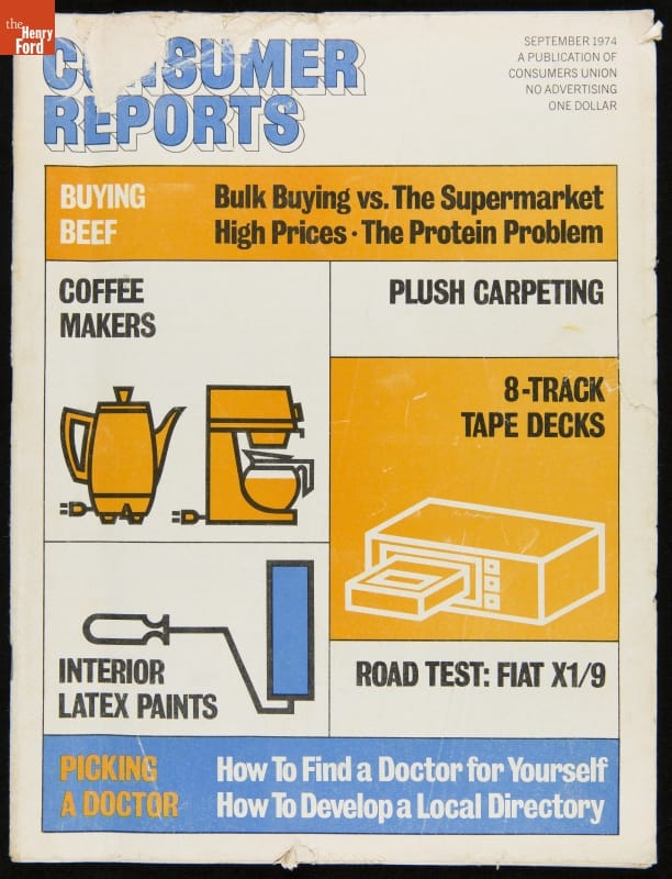 "Consumer Reports" Issue for September 1974