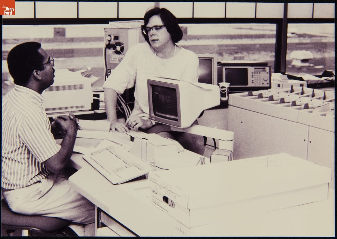 Charles Eatmon and Michelle Pilon Testing Unisys DP500, September ...