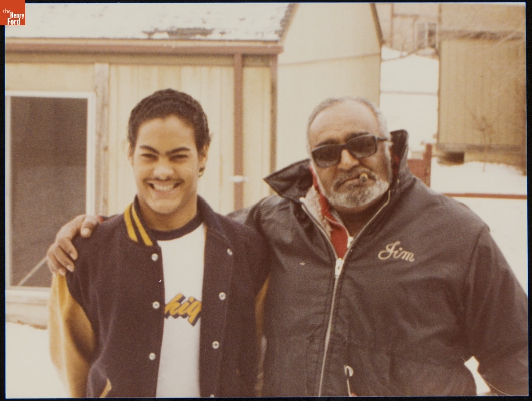 Portrait of James Buntin and Another Man, Christmas 1981