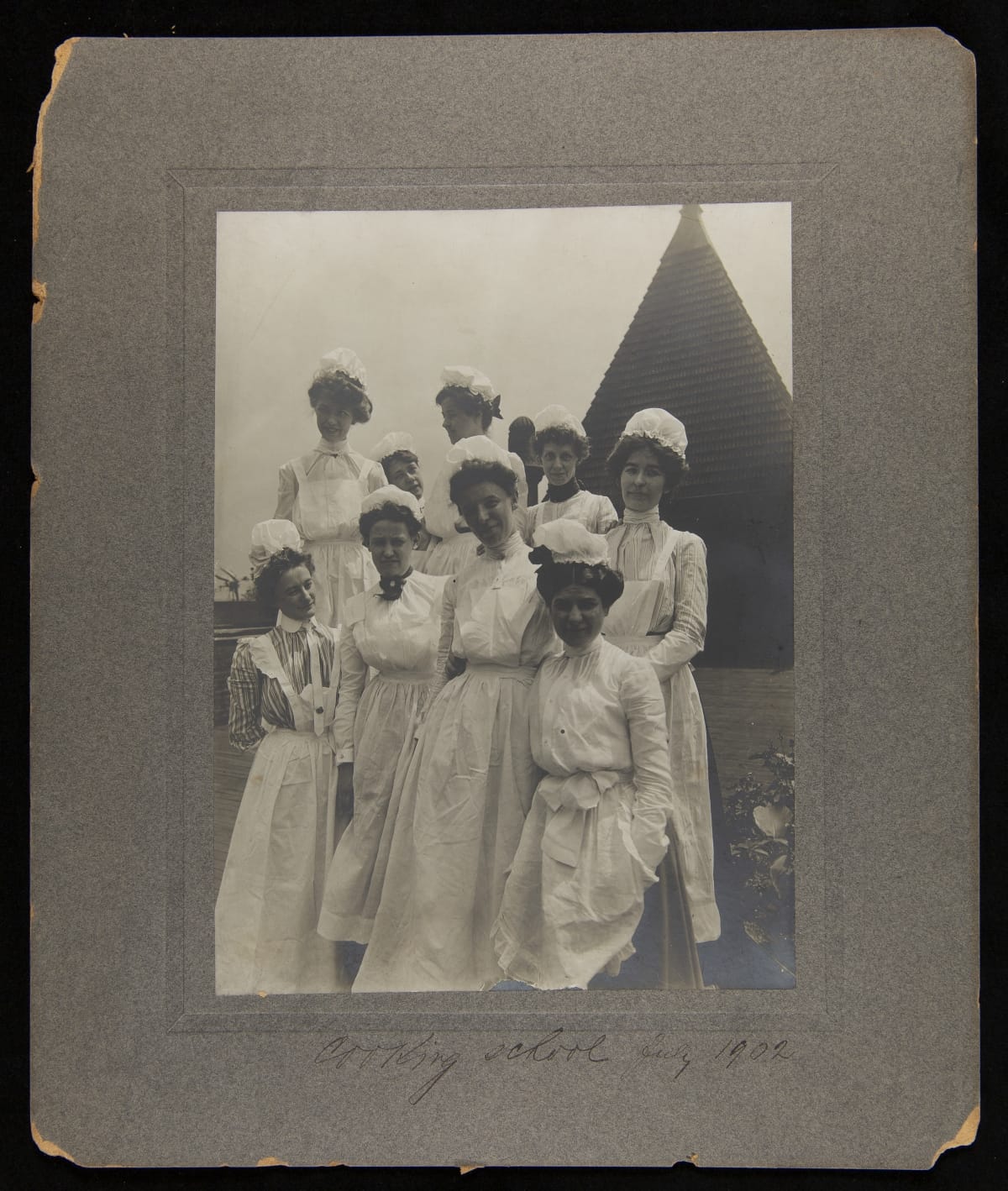 Heinz Employees outside Cooking School, H. J. Heinz Company, July 1902