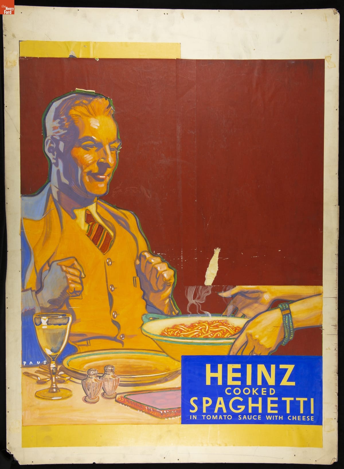 Advertising Layout for Heinz Cooked Spaghetti, circa 1930