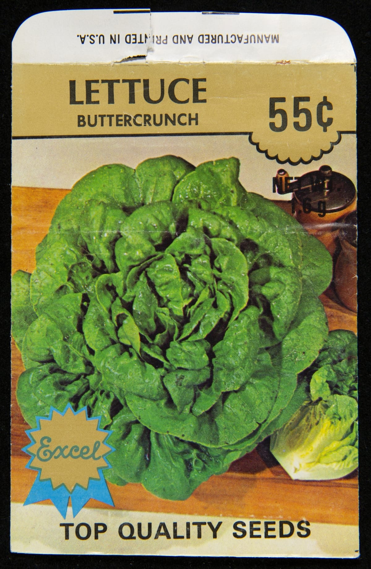 Excel Seed Company, "Buttercrunch Lettuce" Seed Packet, circa 1983