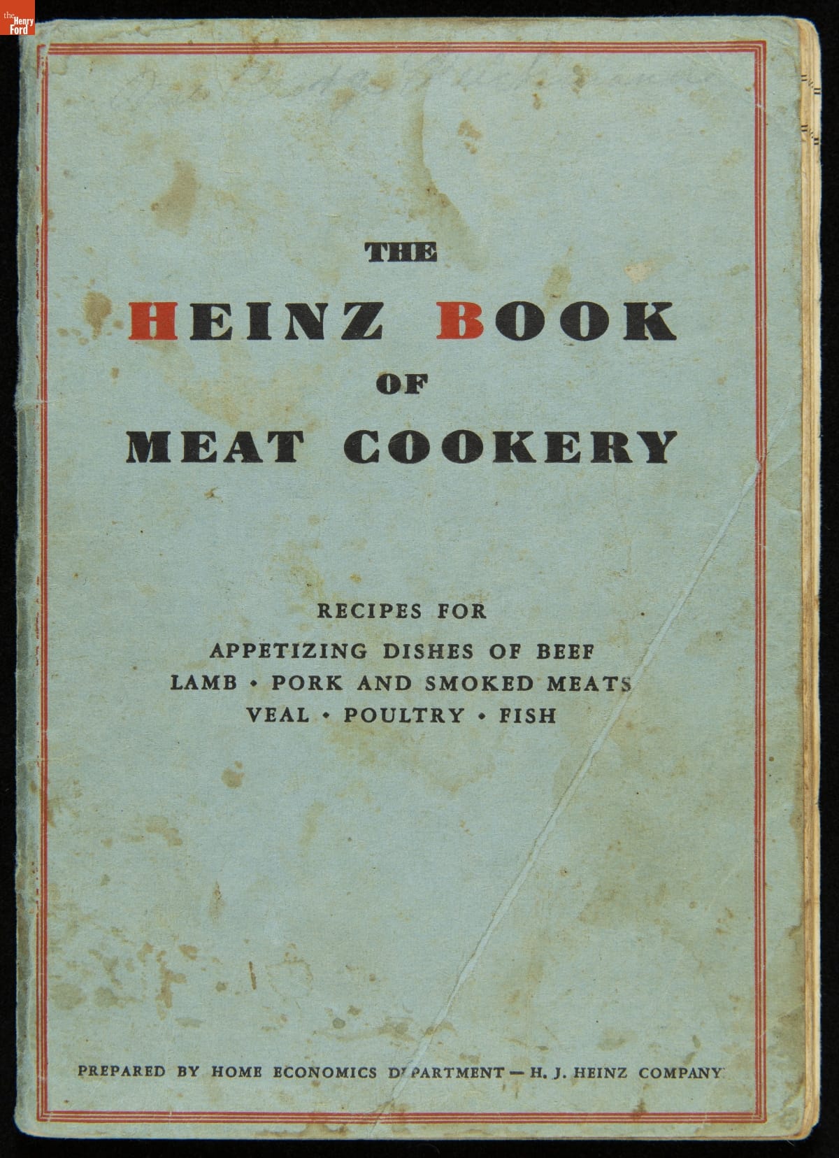 Recipe Booklet, "The Heinz Book of Meat Cookery," 1932