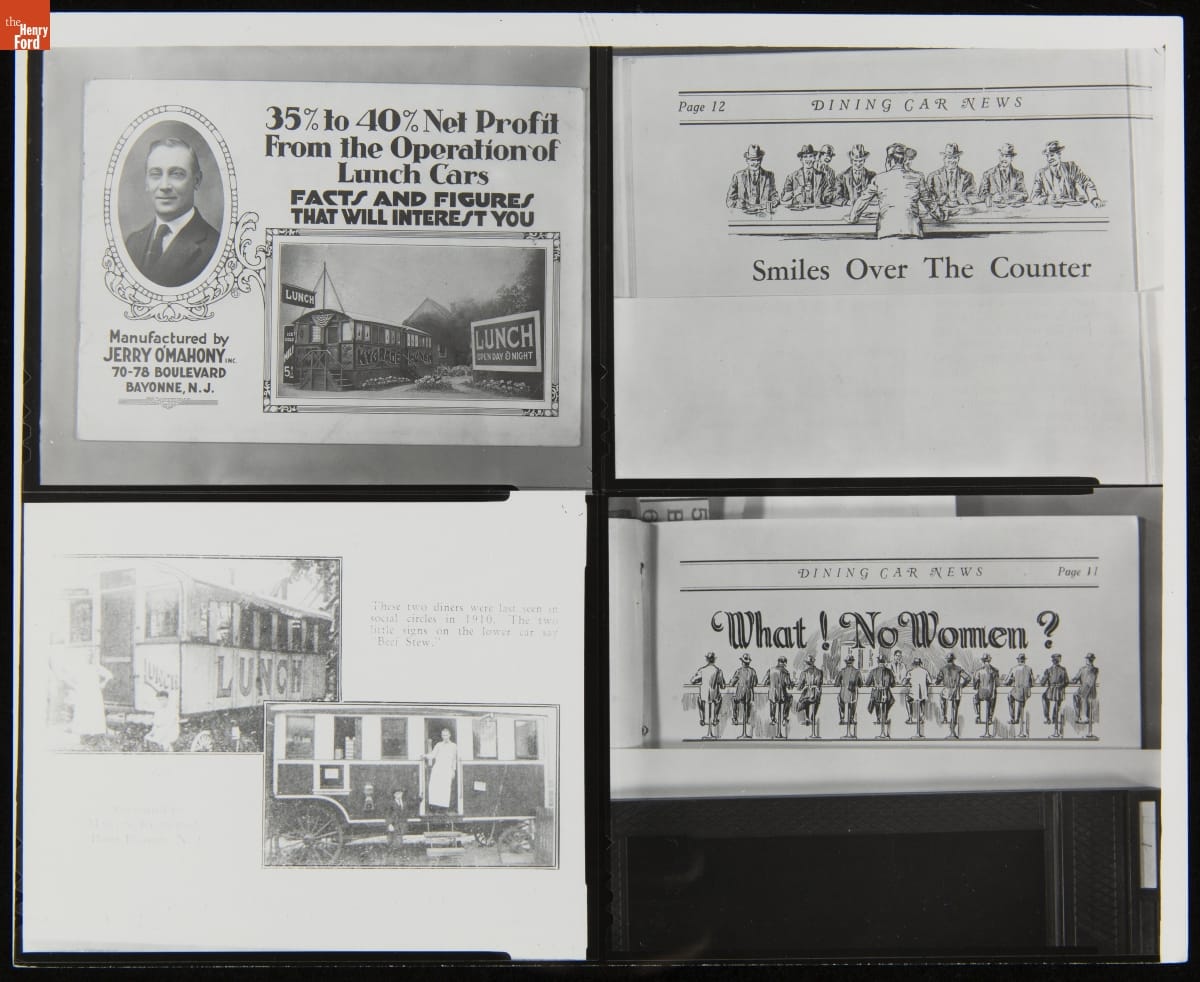O'Mahony Diner Advertising, 1922-1932