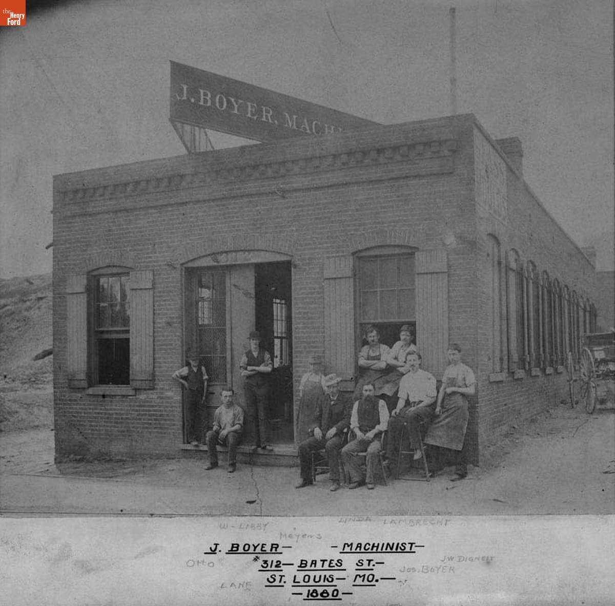Joesph Boyer and Company Machinists, 1880