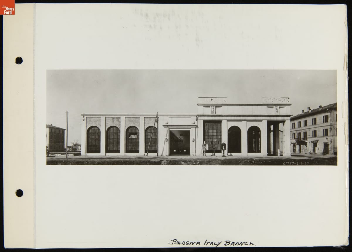 Ford Motor Company Branch in Bologna, Italy, February 6, 1935