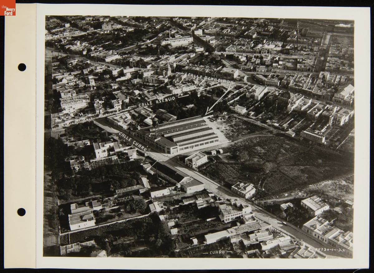 Aerial View of Ford Motor Company Branch in Montevideo, Uruguay, January 7, 1931