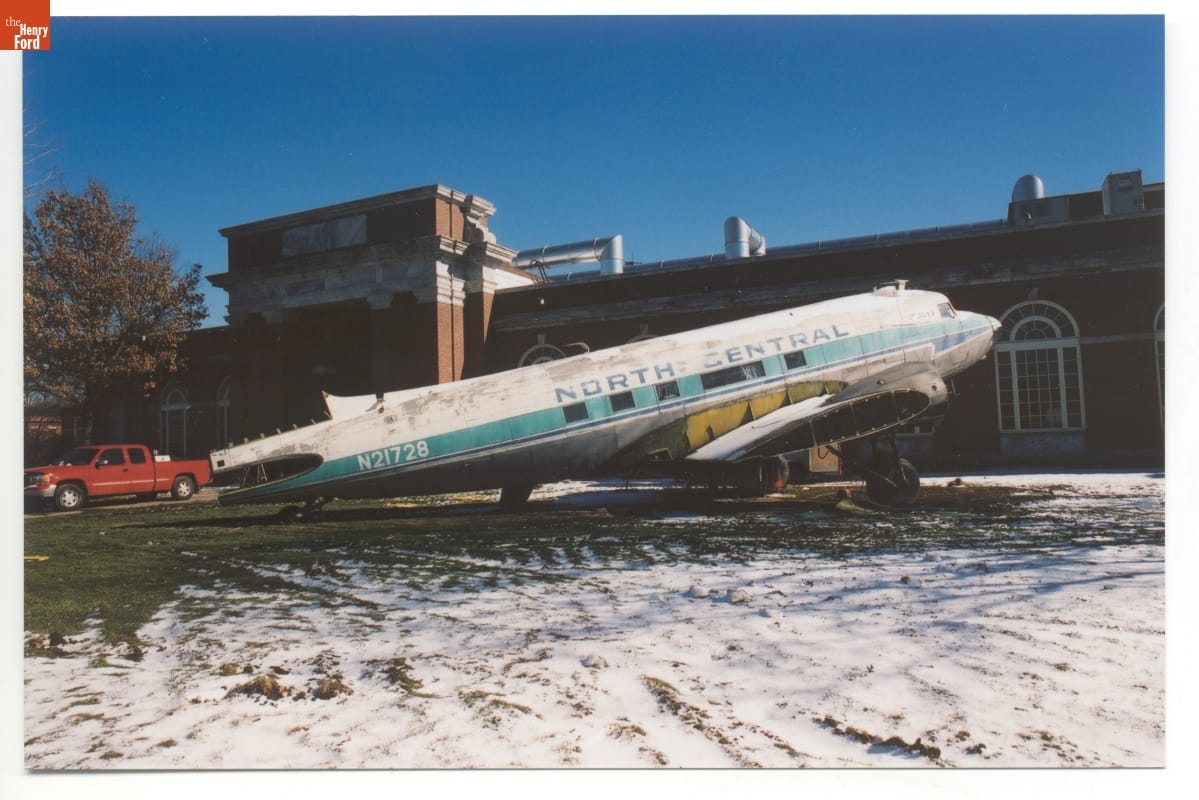 Dismantling the 1939 Douglas DC-3 Airplane for Conservation, 2002