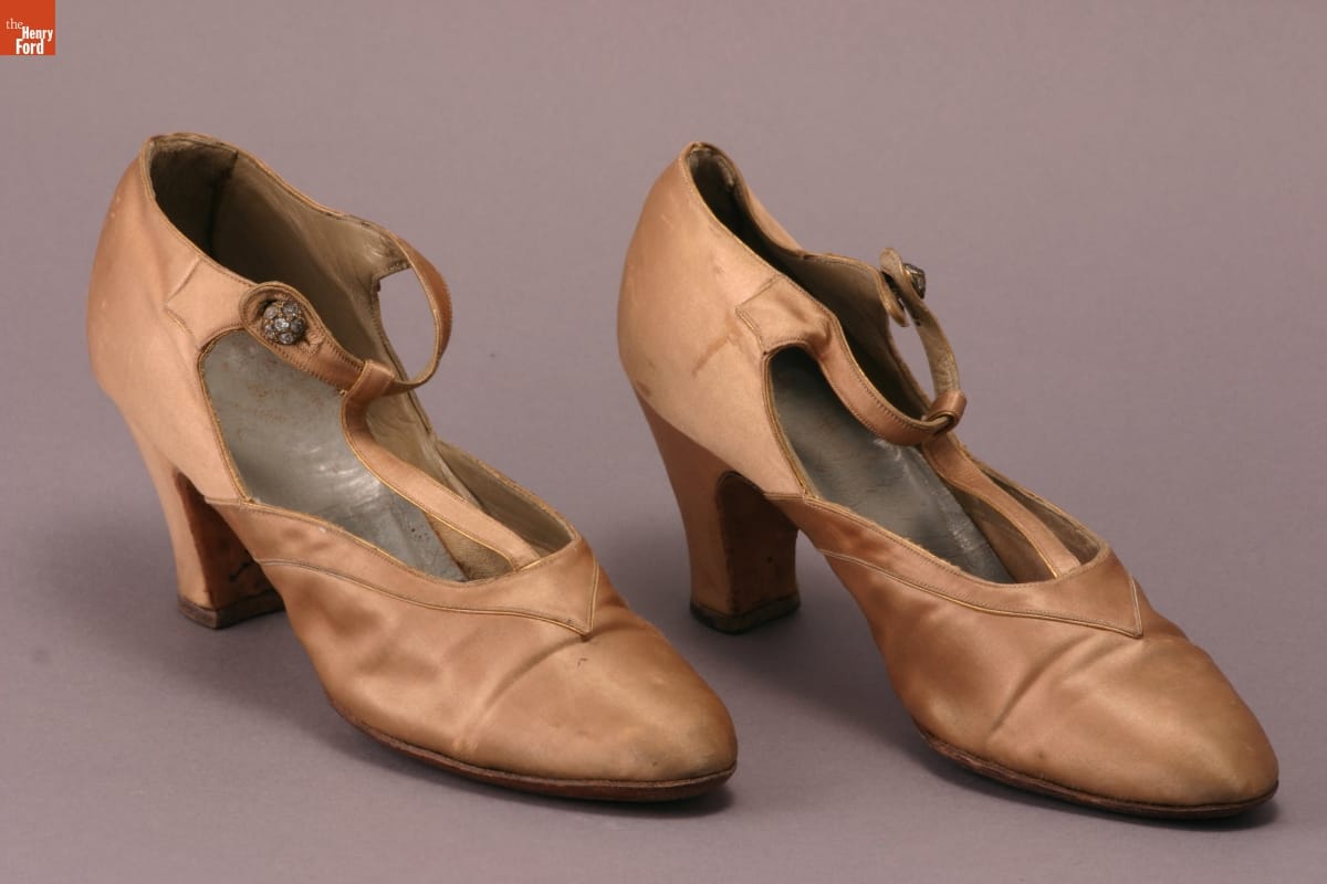 T-Strap Pumps, Worn by Elizabeth Parke Firestone, 1923-1927
