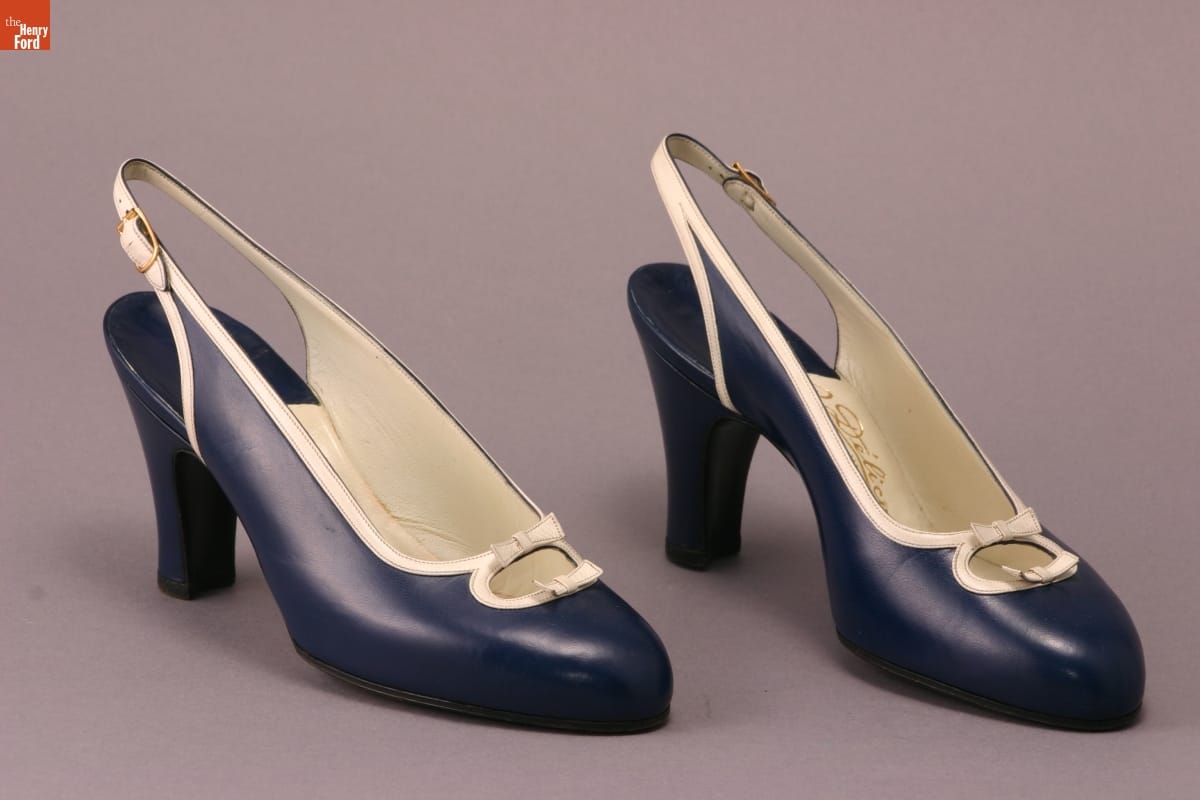 Slingback Pumps, Worn by Elizabeth Parke Firestone, 1950-1965