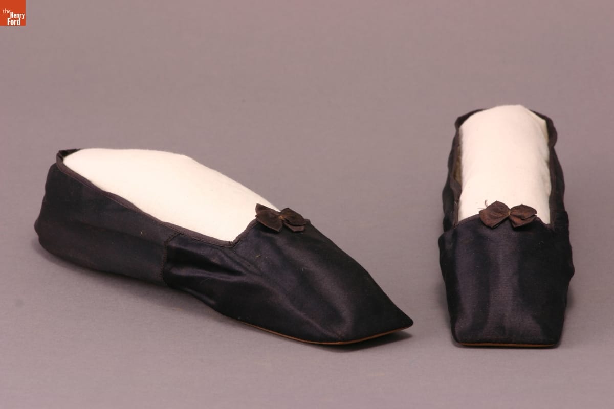 Women's Slippers, circa 1840