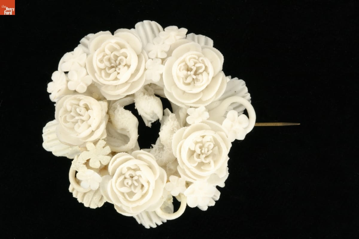 Parian Brooch, circa 1850