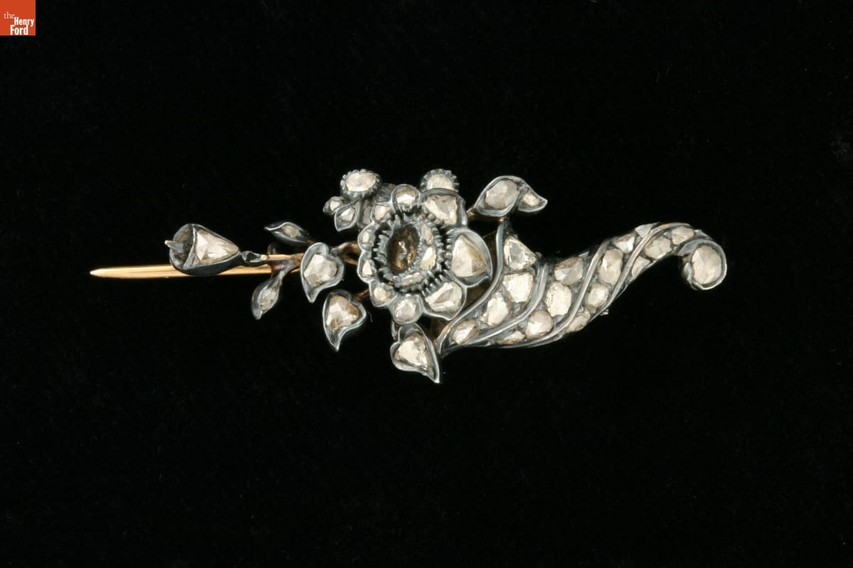 Paste Jewelry Pin, 1800-1850