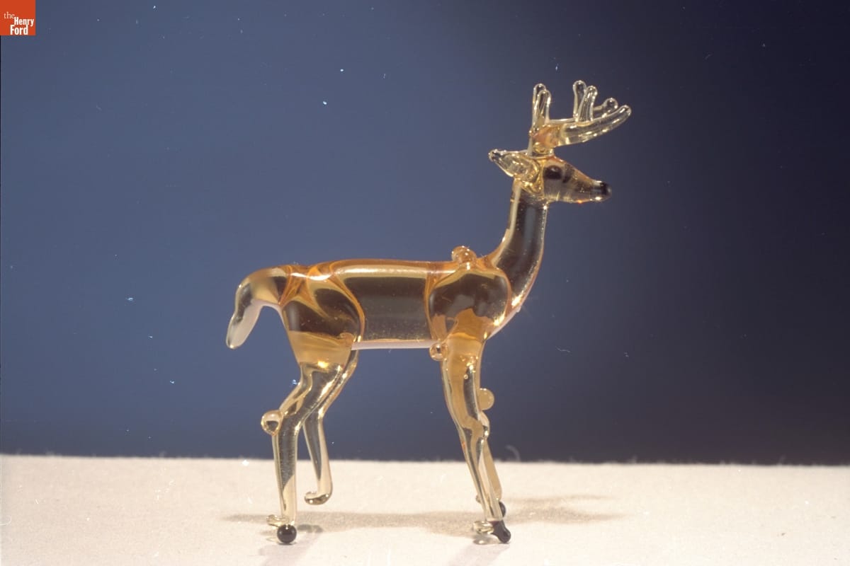Miniature Glass Figure, Stag, 1955-1985