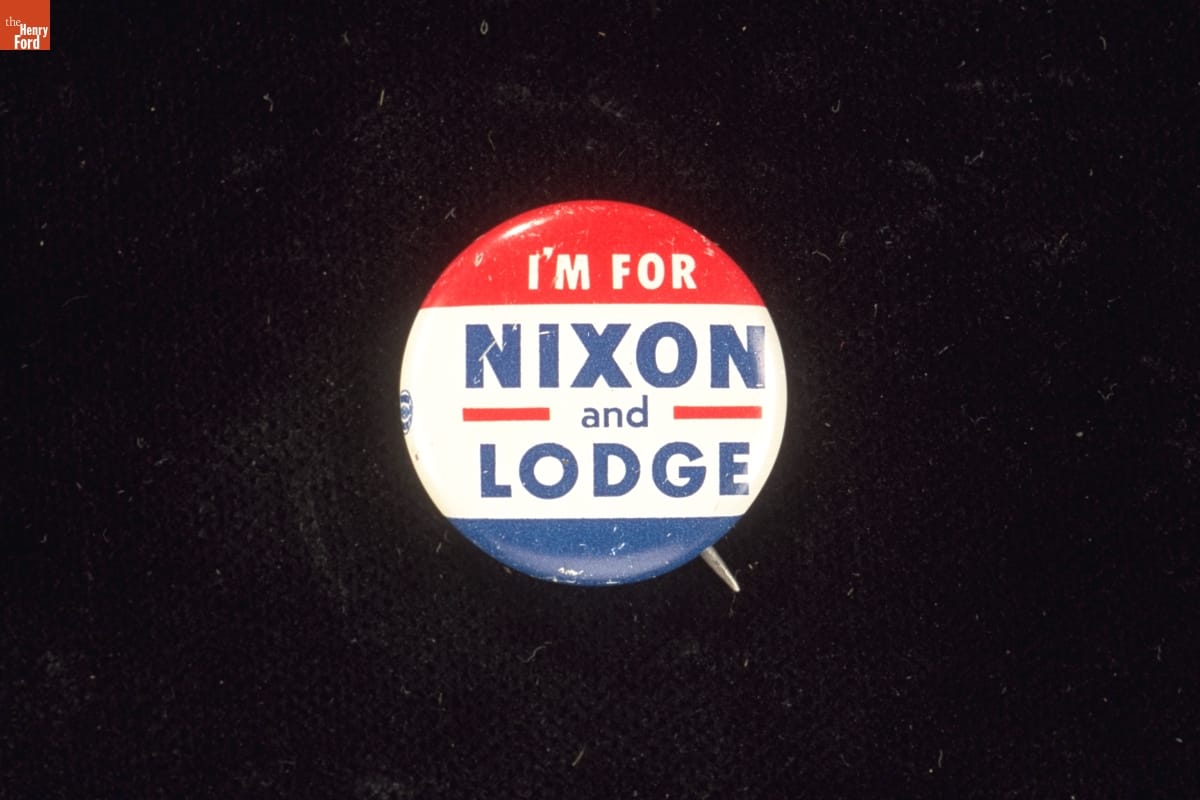 Richard M. Nixon Campaign Button, 1960