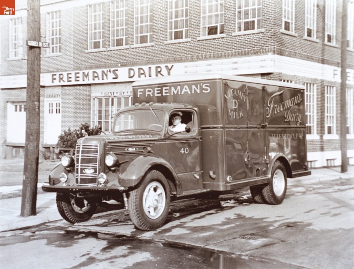 1946 Mack Model EF Truck, "Freeman's Dairy," January 1946