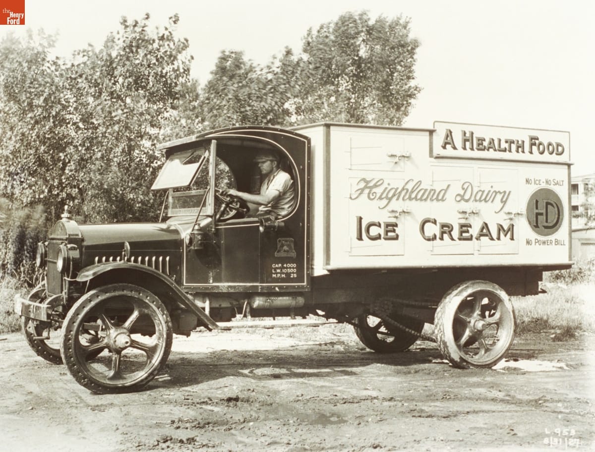 Mack Model AB Truck, "Highland Dairy," August 1927