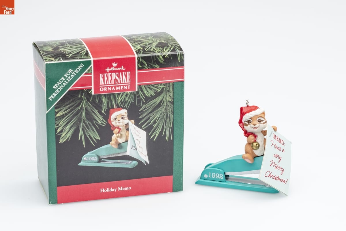 Hallmark "Holiday Memo" Christmas Ornament, 1992
