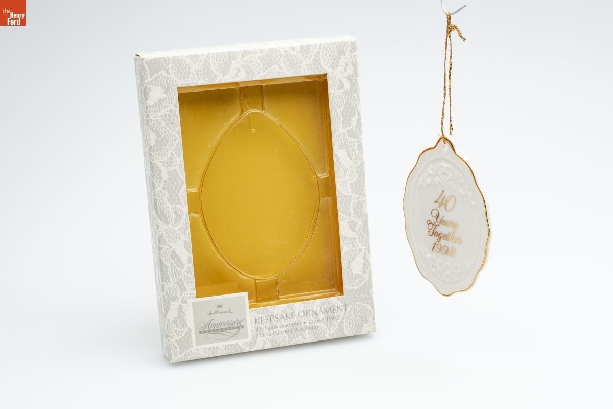 Hallmark "40 Years Together" Christmas Ornament, 1992
