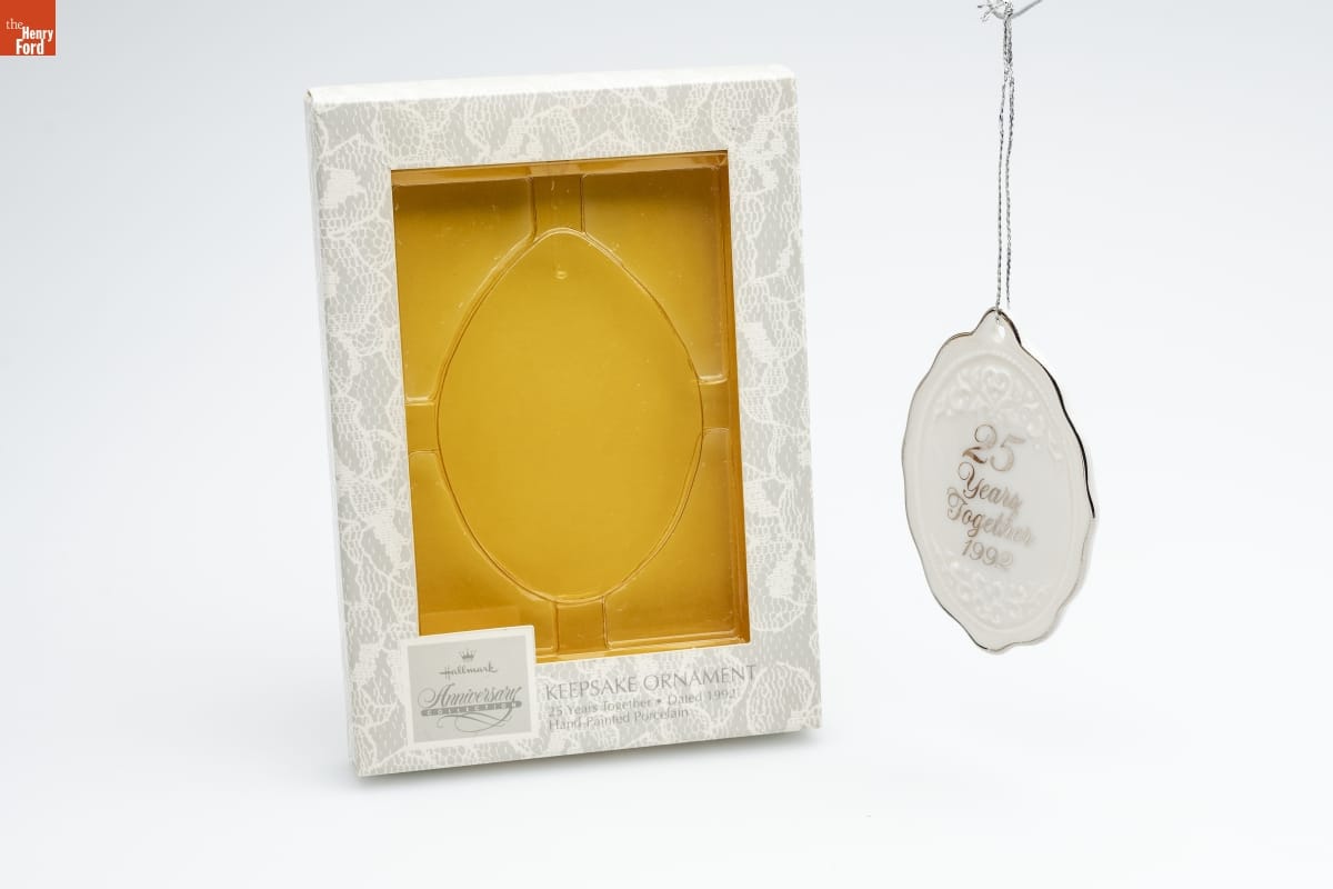 Hallmark "25 Years Together" Christmas Ornament, 1992