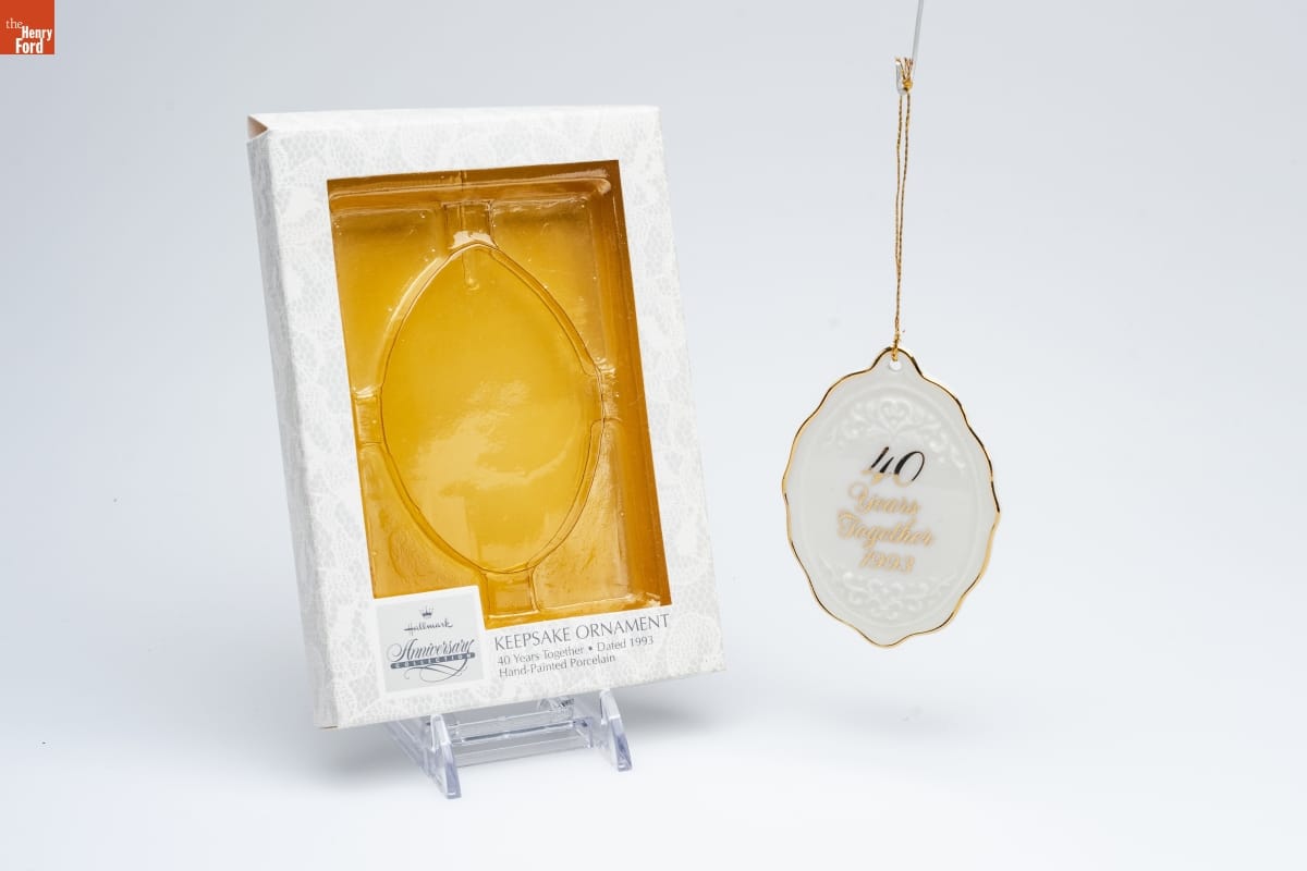 Hallmark "40 Years Together" Christmas Ornament, 1993