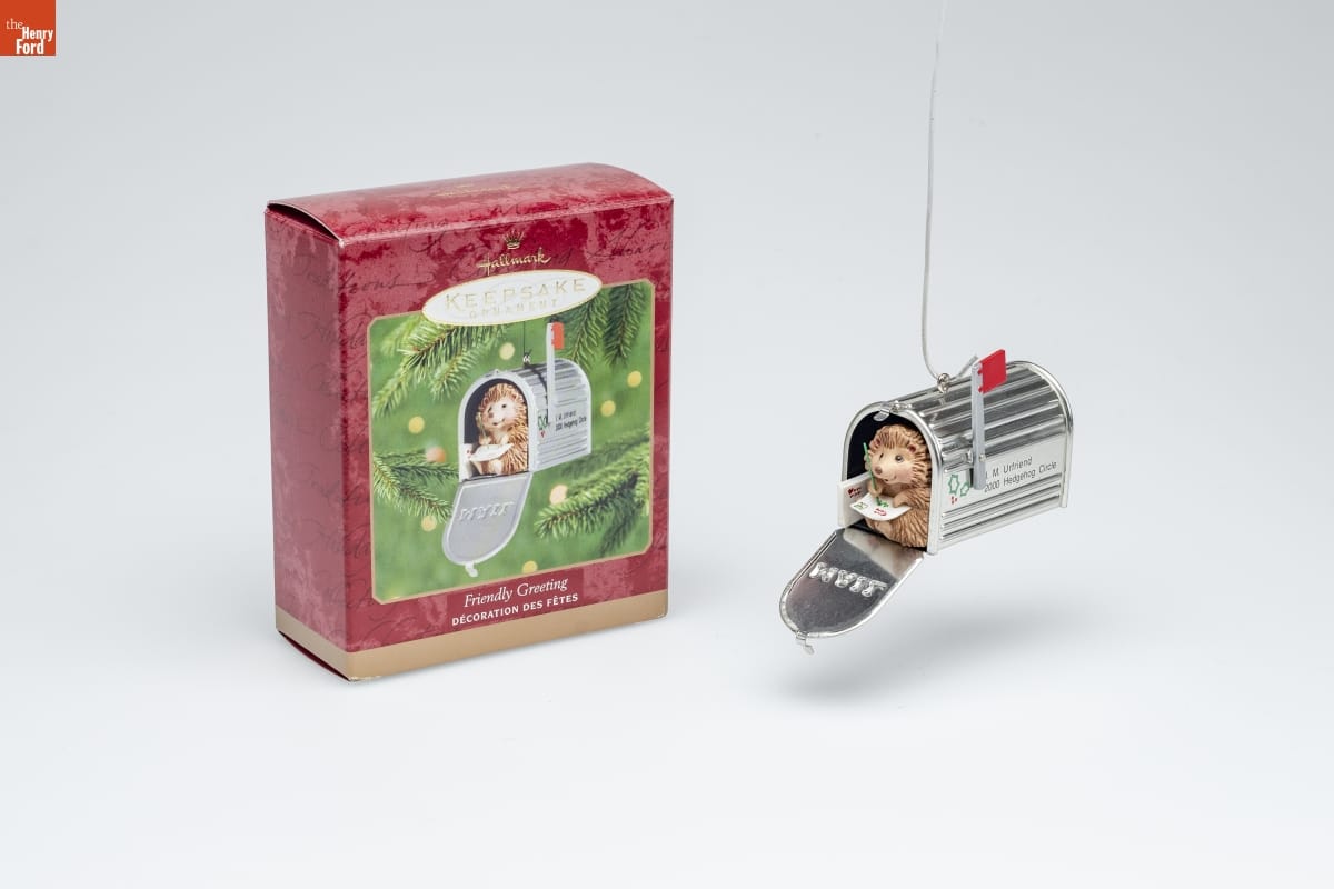 Hallmark "Friendly Greeting" Christmas Ornament, 2000