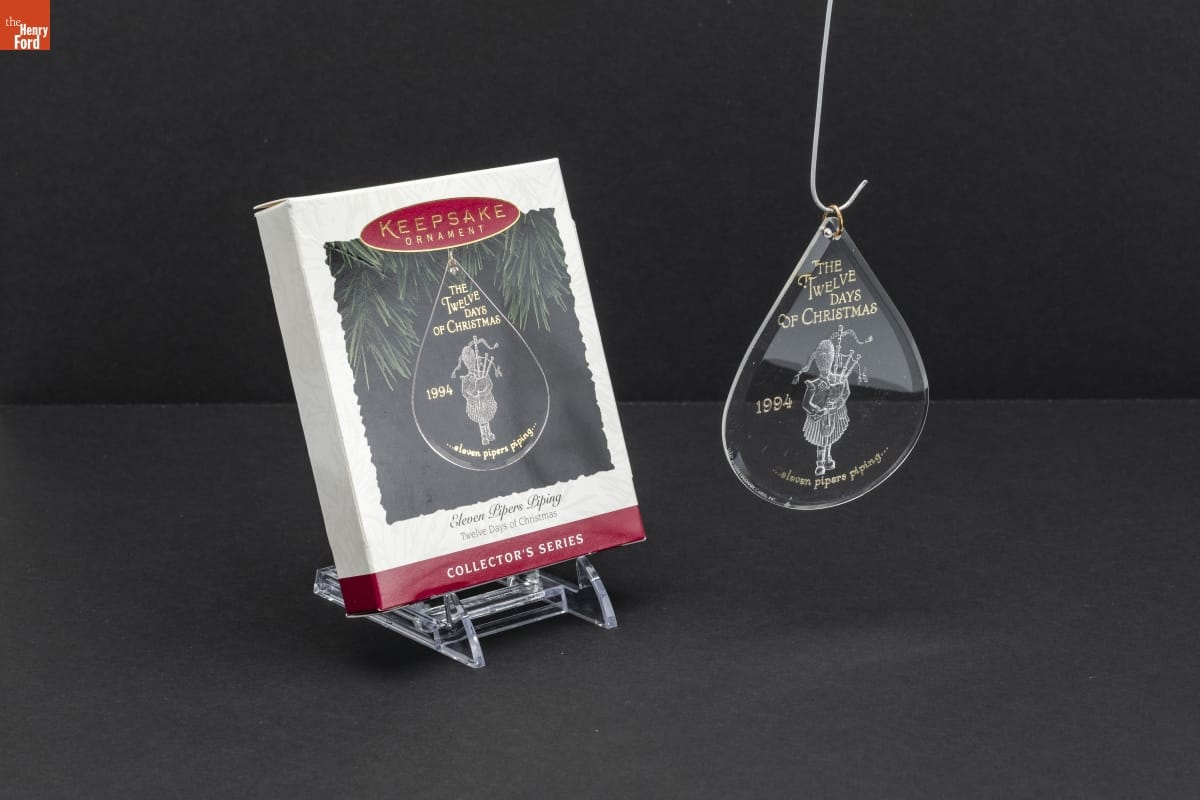 Hallmark "Twelve Days of Christmas Series: Eleven Pipers Piping" Christmas Ornament, 1994