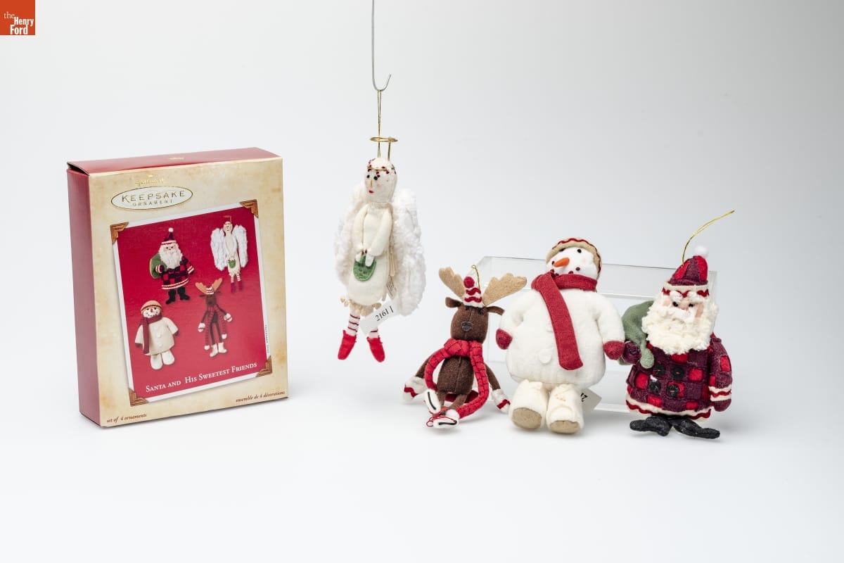 Hallmark "Santa and His Sweetest Friends" Christmas Ornaments, 2002