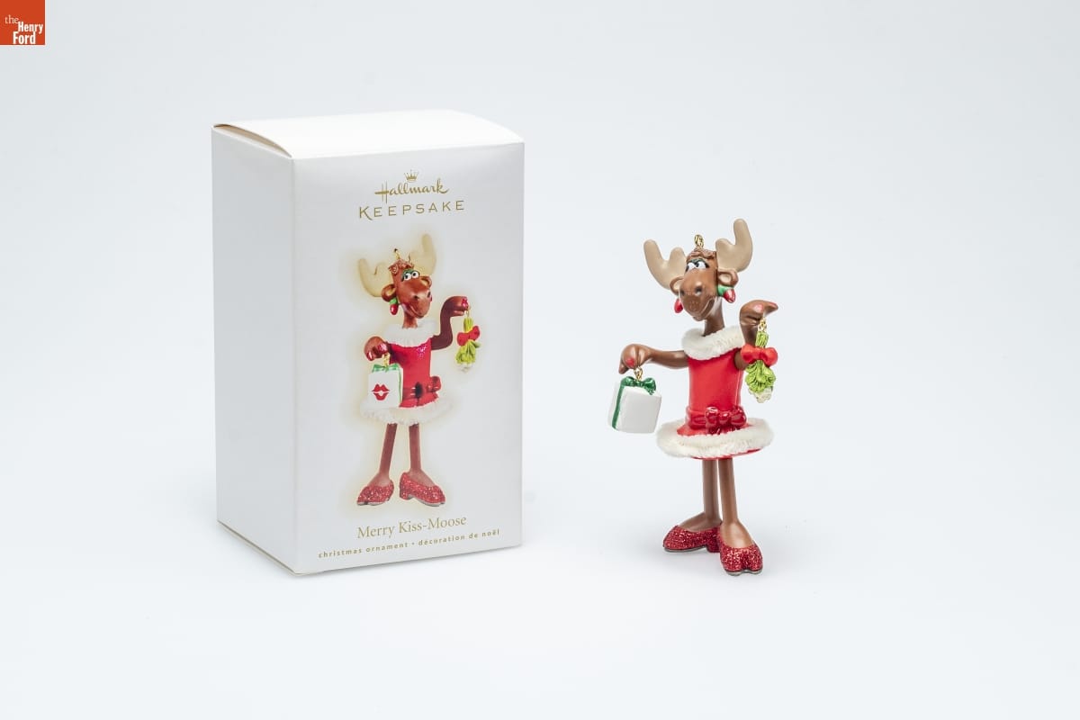 Hallmark "Merry Kiss-Moose" Christmas Ornament, 2009