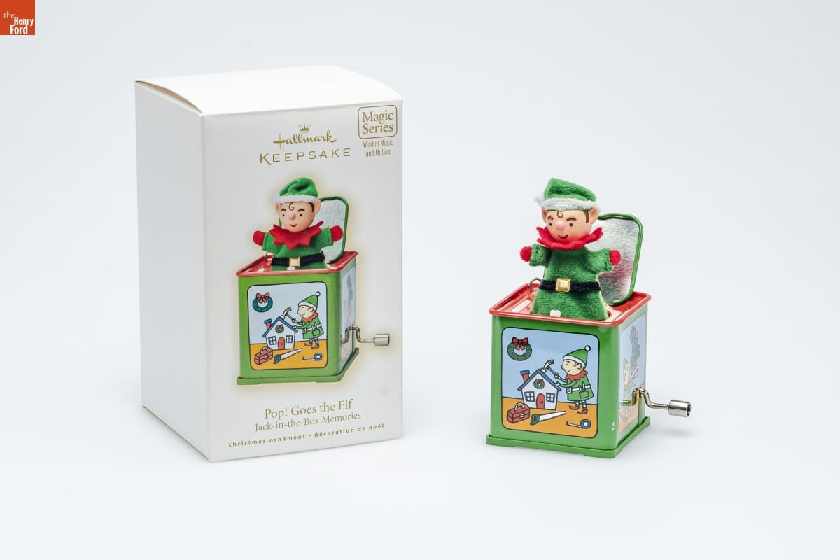 Hallmark "Jack-in-the-Box Memories Series: Pop! Goes the Elf" Christmas Ornament, 2009