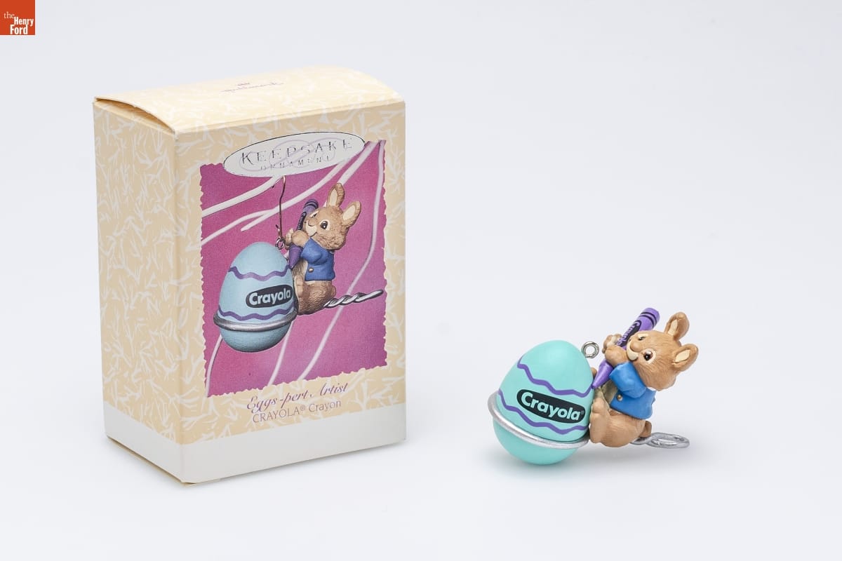 Hallmark "CRAYOLA Crayon: Eggs-pert Artist" Spring Ornament, 1997