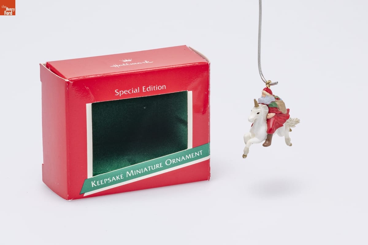 Hallmark "Santa's Magic Ride" Special Edition Miniature Christmas Ornament, 1989