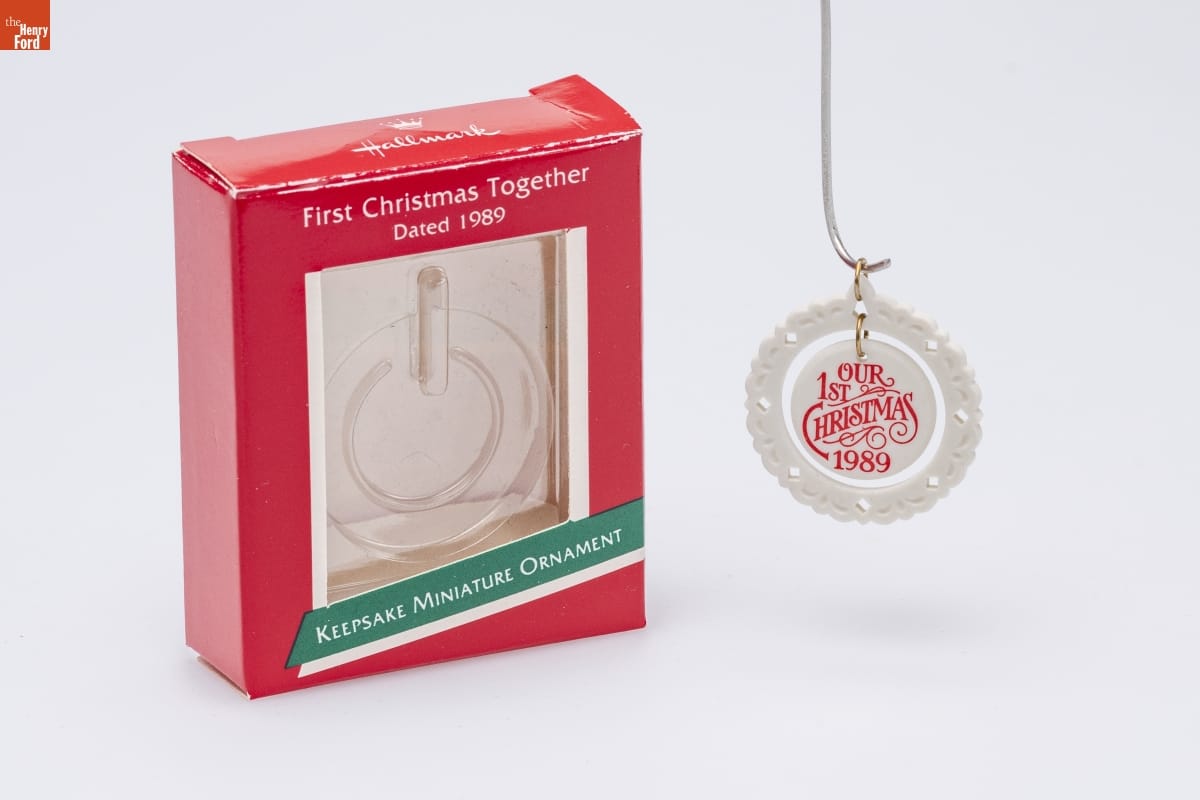 Hallmark "First Christmas Together" Miniature Christmas Ornament, 1989