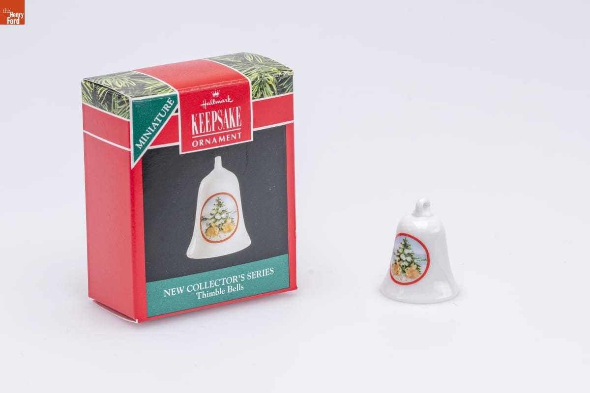 Hallmark "Thimble Bells Series" Miniature Christmas Ornament, 1990