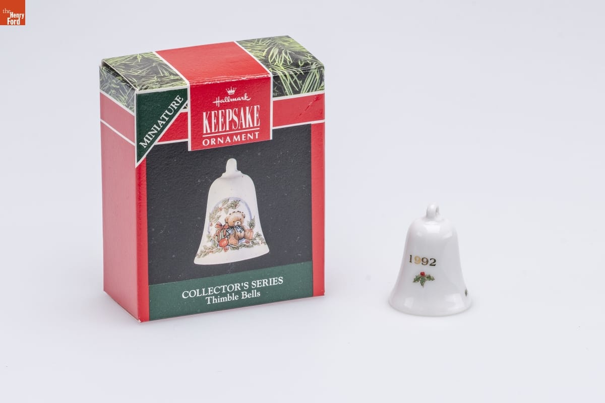 Hallmark "Thimble Bells Series" Miniature Christmas Ornament, 1992