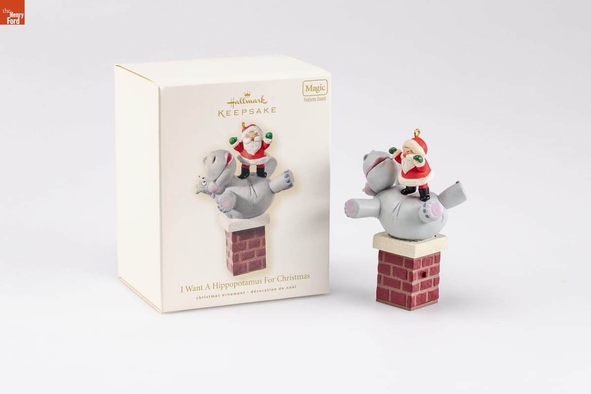 Hallmark "I Want a Hippopotamus for Christmas" Christmas Ornament, 2008