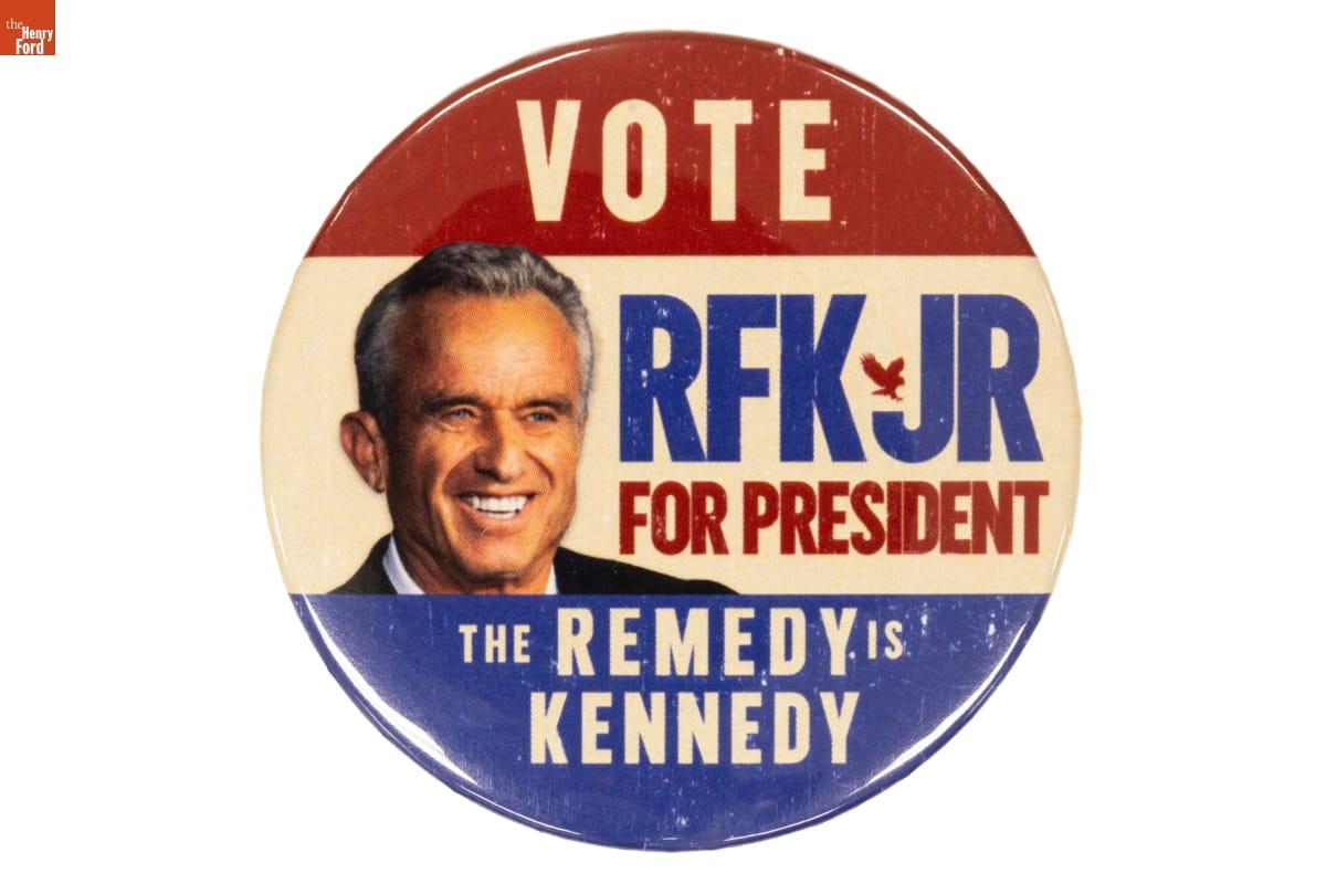 "Vote RFK Jr For President: The Remedy is Kennedy" Button, 2024