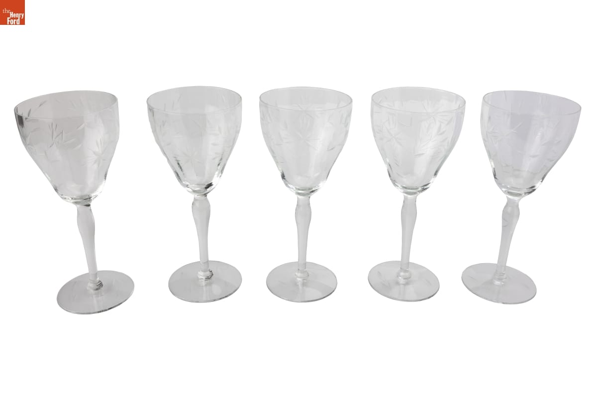 Set of Goblets Used by the Jackson Family, Selma, Alabama