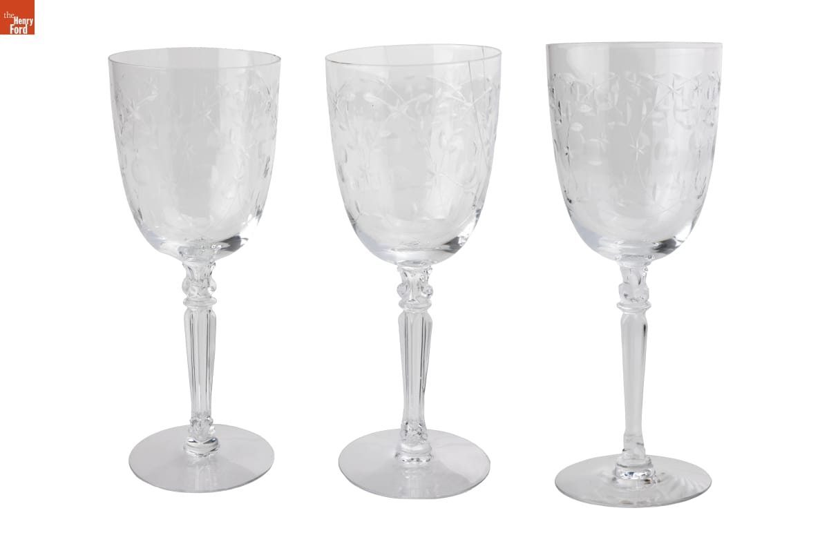 Set of Goblets Used by the Jackson Family, Selma, Alabama