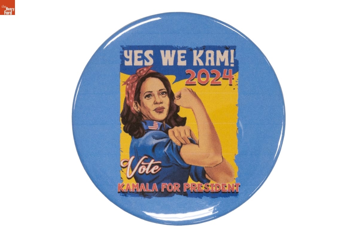 "Yes We Kam!" Campaign Button, 2024